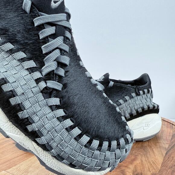 Nike Air Footscape Woven Black Smoke Grey Women's Size 8 FB1959-001 NEW - Picture 3 of 10